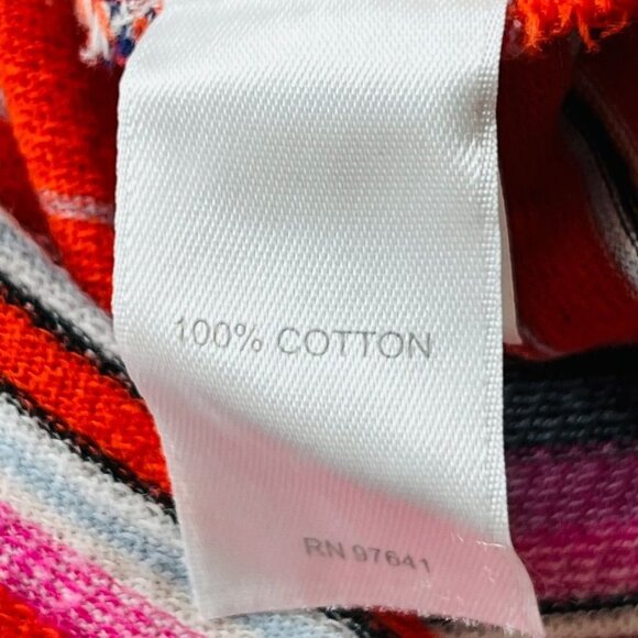 J. Jill Stripe Tank Top Size S Red Vibrant Stripe Summer Beachy - Picture 7 of 9